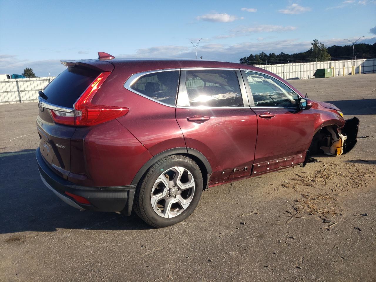 2018 Honda CR-V VIN 7FARW2H88JE024422 Copart auction photo, all over damage thumbnail 3