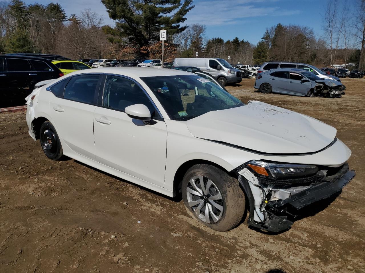 2025 Honda Civic VIN 2HGFE2F2XSH523493 Copart auction photo, all over damage thumbnail 4