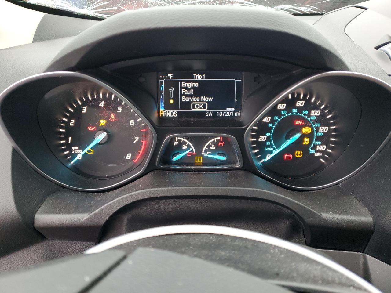 2015 Ford Escape VIN 1FMCU0G95FUC87452 Copart auction photo, all over damage thumbnail 9