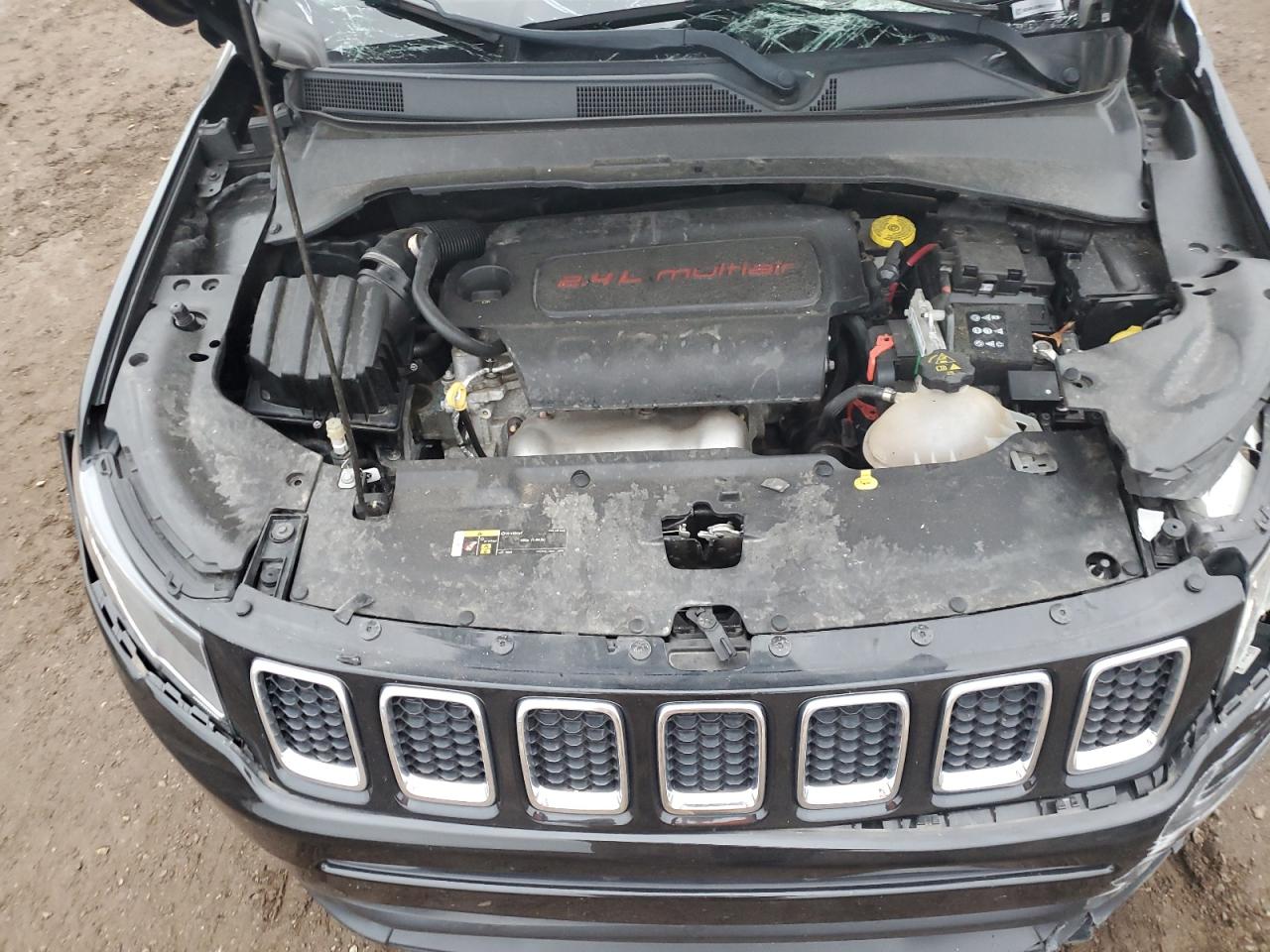 2018 Jeep Compass VIN 3C4NJDBB4JT177471 Copart auction photo, rollover damage thumbnail 12