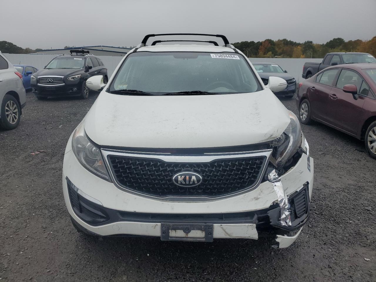 2015 KIA Sportage VIN KNDPBCAC0F7776244 Copart auction photo, front end / side damage thumbnail 5