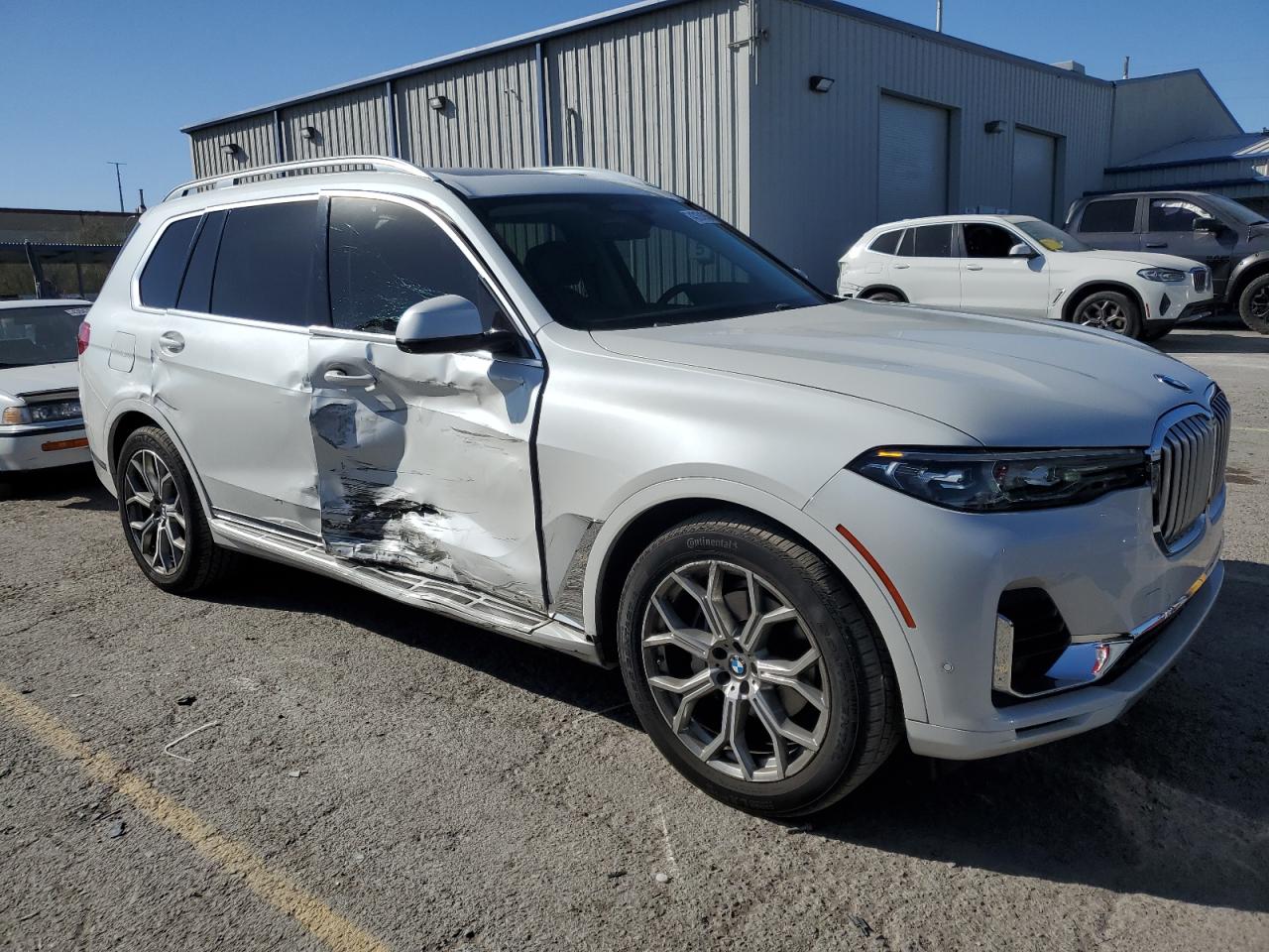 2020 BMW X7 VIN 5UXCW2C06L9A01738 Copart auction photo, side damage thumbnail 4