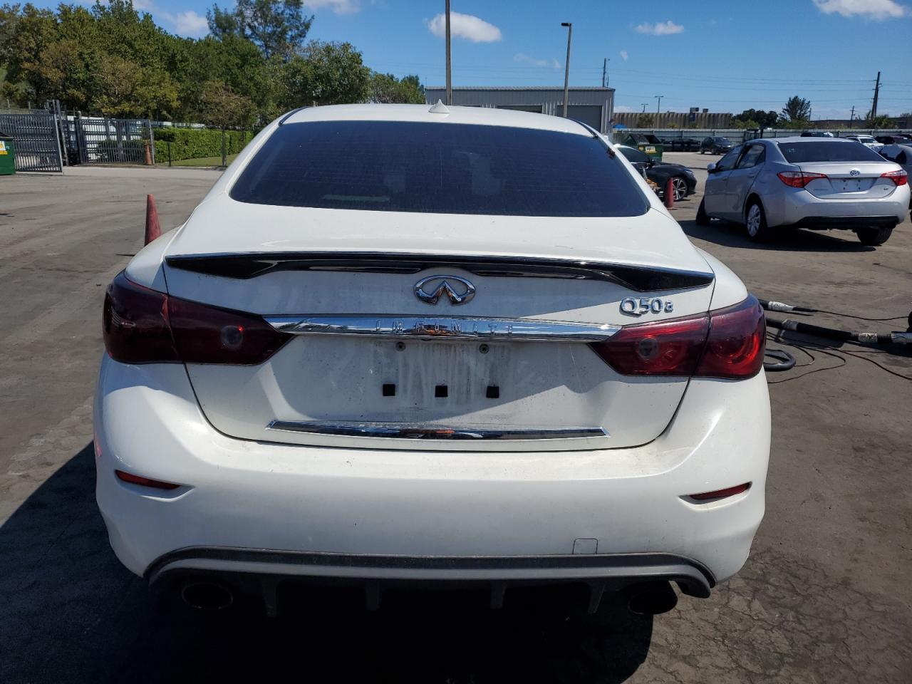 2015 Infiniti Q50 VIN JN1BV7AP3FM342917 Copart auction photo, front end / undercarriage damage thumbnail 6