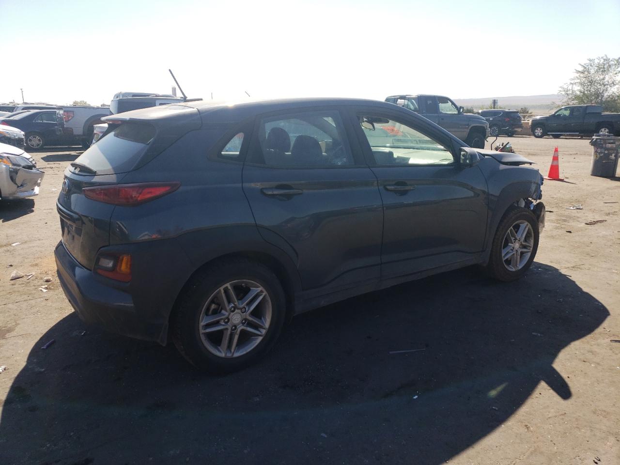 2019 Hyundai Kona VIN KM8K12AA0KU273763 Copart auction photo, front end damage thumbnail 3