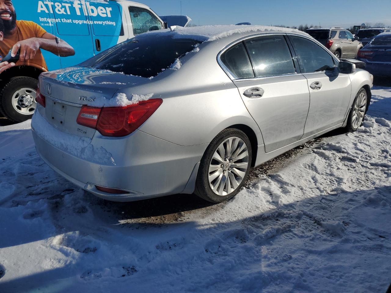 2014 Acura RLX VIN JH4KC1F98EC003695 Copart auction photo, front end damage thumbnail 3