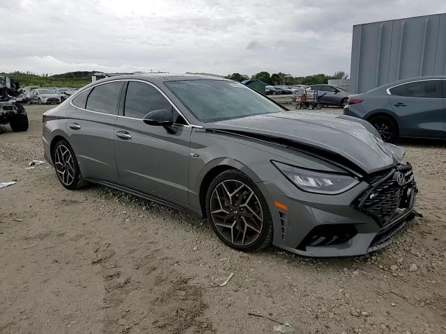 2022 Hyundai Sonata VIN KMHL14JC4NA243222 Copart auction photo, front end / side damage thumbnail 10