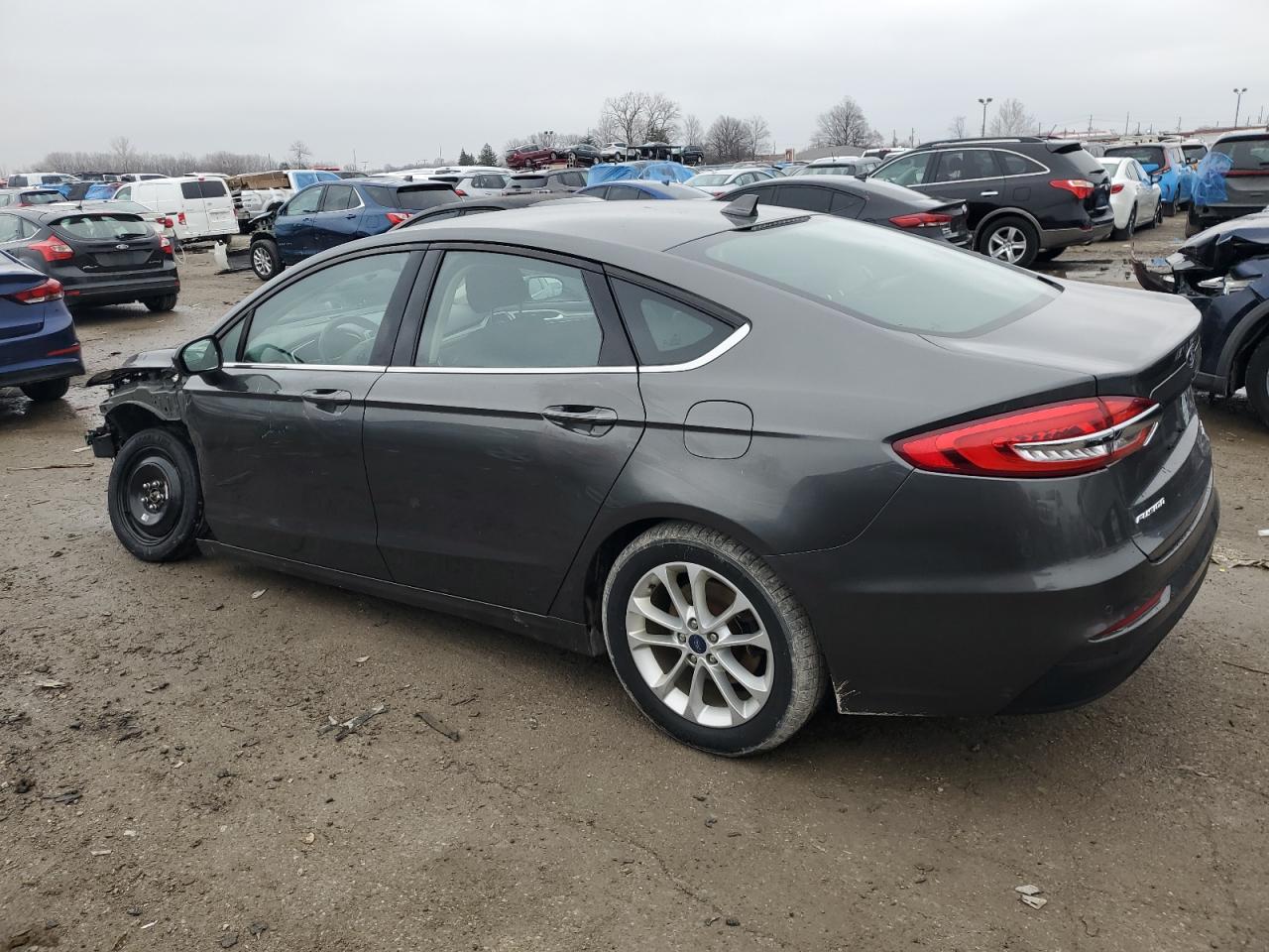 2020 Ford Fusion VIN 3FA6P0HD2LR107543 Copart auction photo, front end / undercarriage damage thumbnail 2