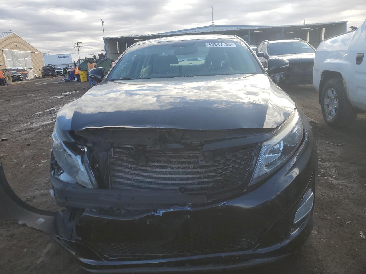 2015 KIA Optima VIN 5XXGM4A78FG422806 Copart auction photo, front end damage thumbnail 5