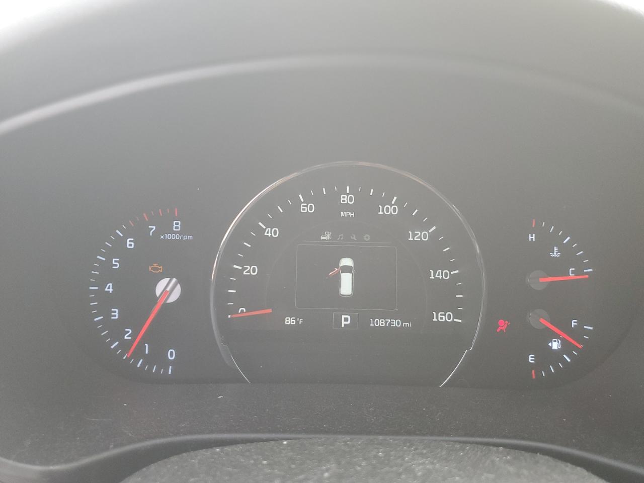 2018 KIA Sorento VIN 5XYPG4A50JG392484 Copart auction photo, front end / rear end damage thumbnail 9