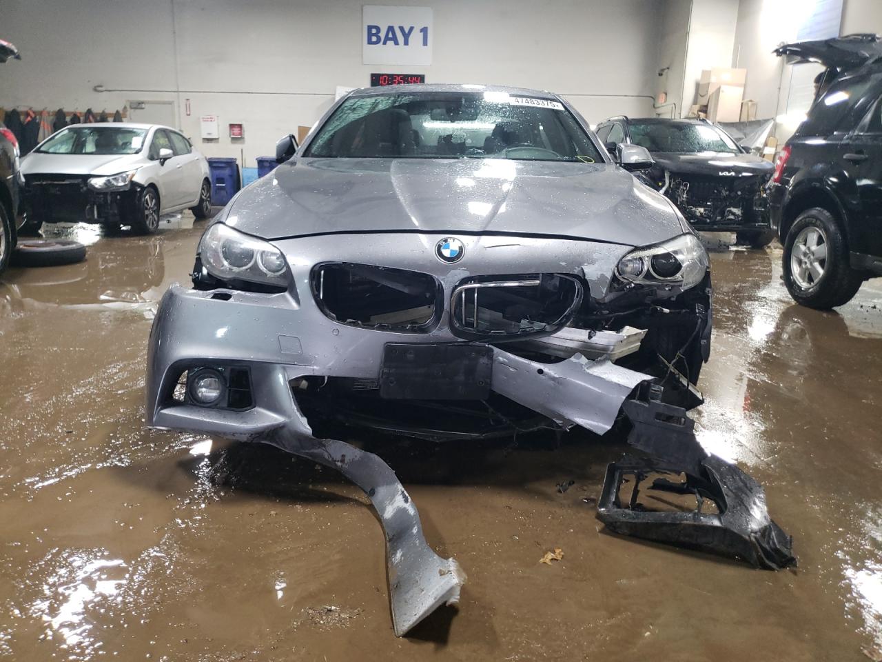 2014 BMW 5er VIN WBA5B1C52ED476681 Copart auction photo, front end / minor dent/scratches damage thumbnail 5