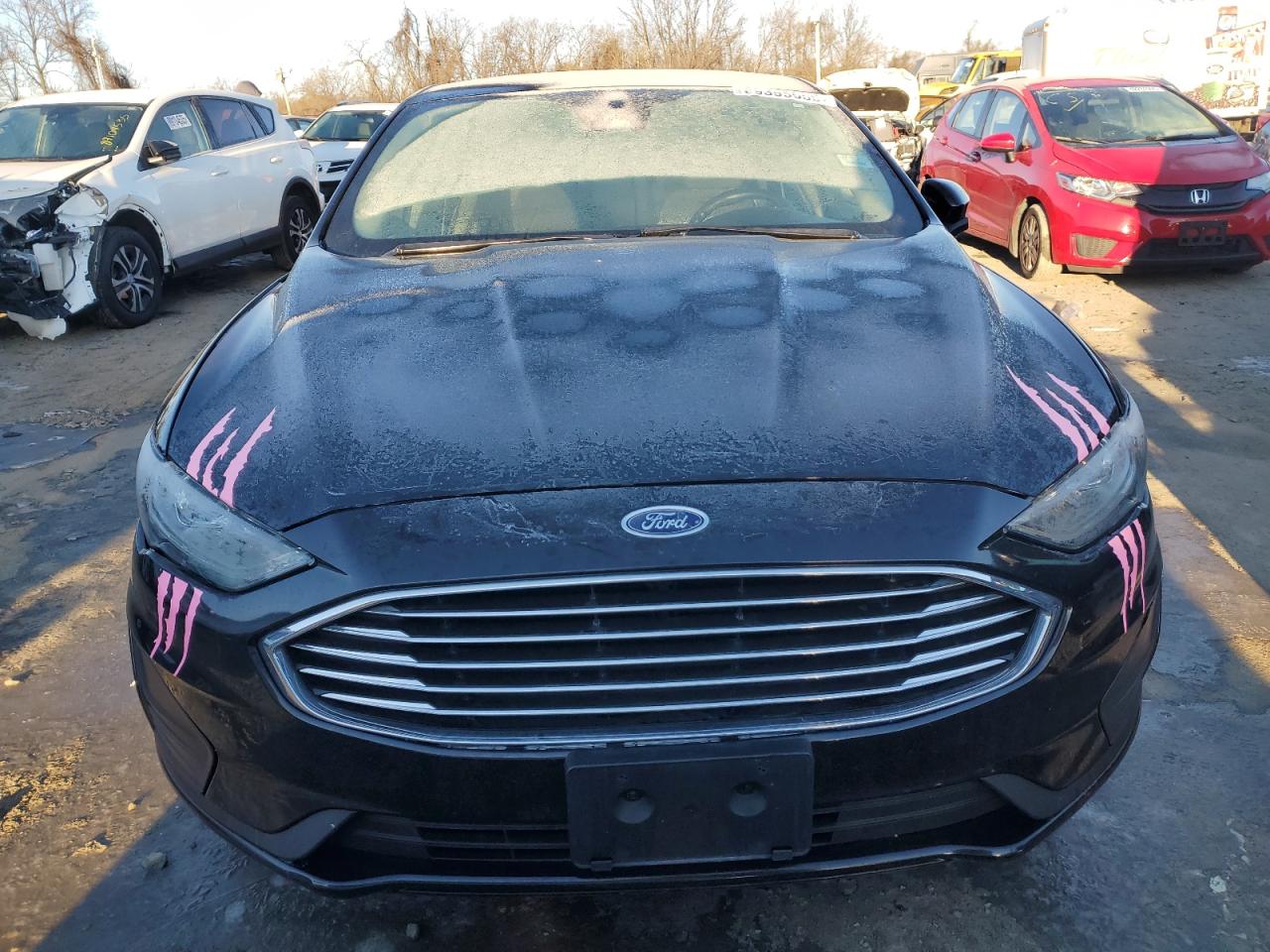 2019 Ford Fusion VIN 3FA6P0LU2KR257755 Copart auction photo, all over / mechanical damage thumbnail 5
