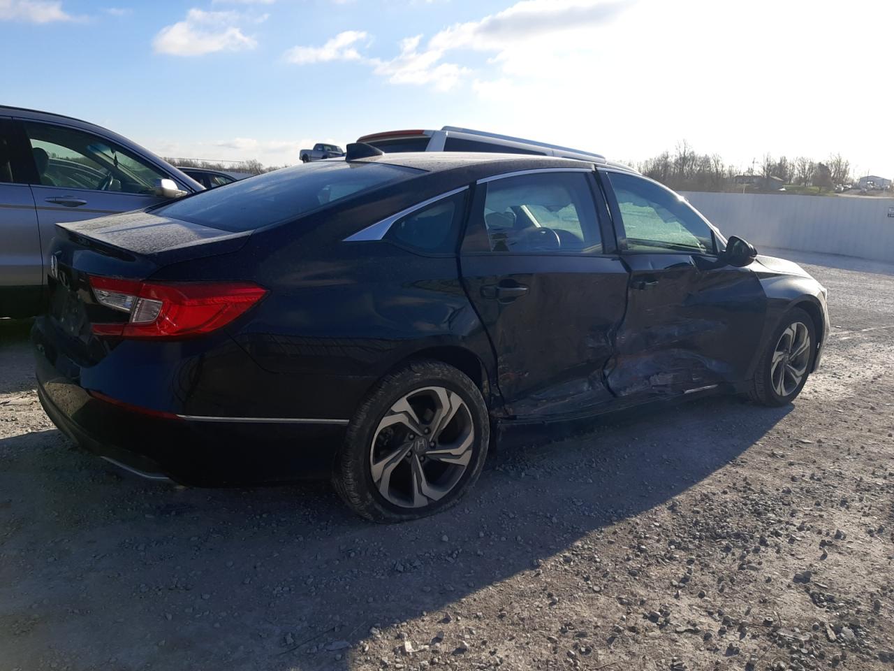 2020 Honda Accord VIN 1HGCV1F58LA022884 Copart auction photo, side damage thumbnail 3