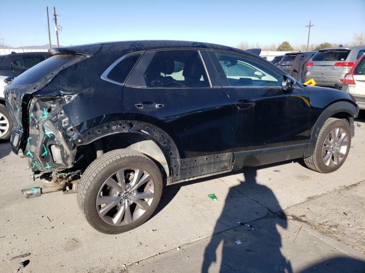 2021 Mazda CX-30 VIN 3MVDMBBL9MM228234 Copart auction photo, rear end / front end damage thumbnail 3