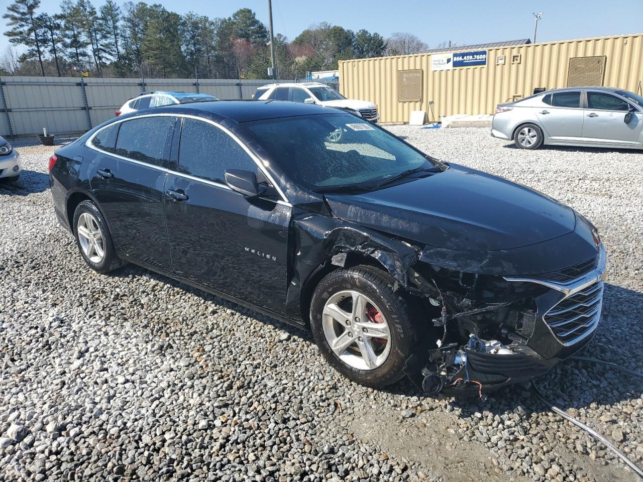 2021 Chevrolet Malibu VIN 1G1ZB5ST2MF056510 Copart auction photo, front end / side damage thumbnail 4