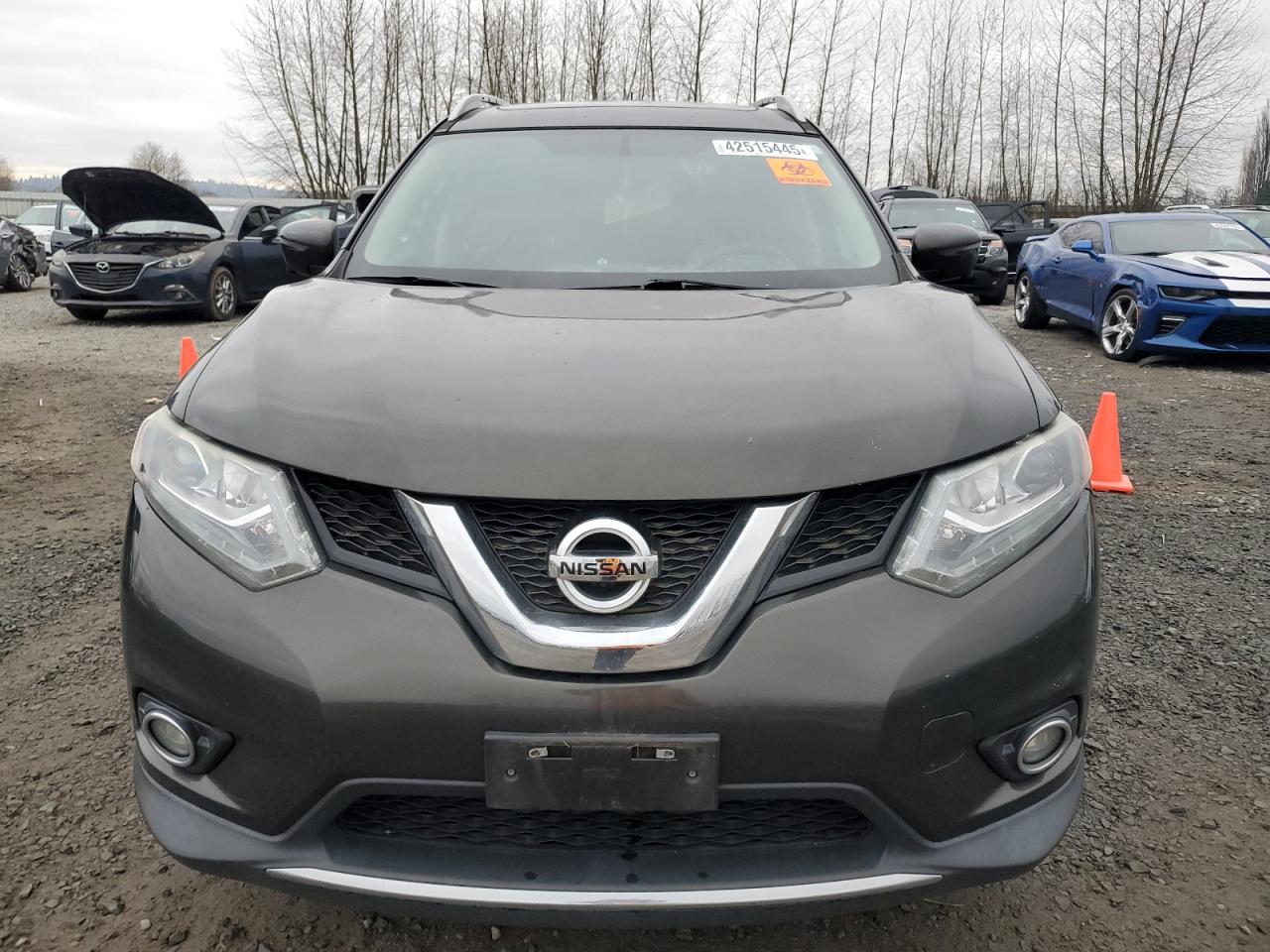 2016 Nissan Rogue VIN 5N1AT2MV3GC798060 Copart auction photo, minor dent/scratches damage thumbnail 5