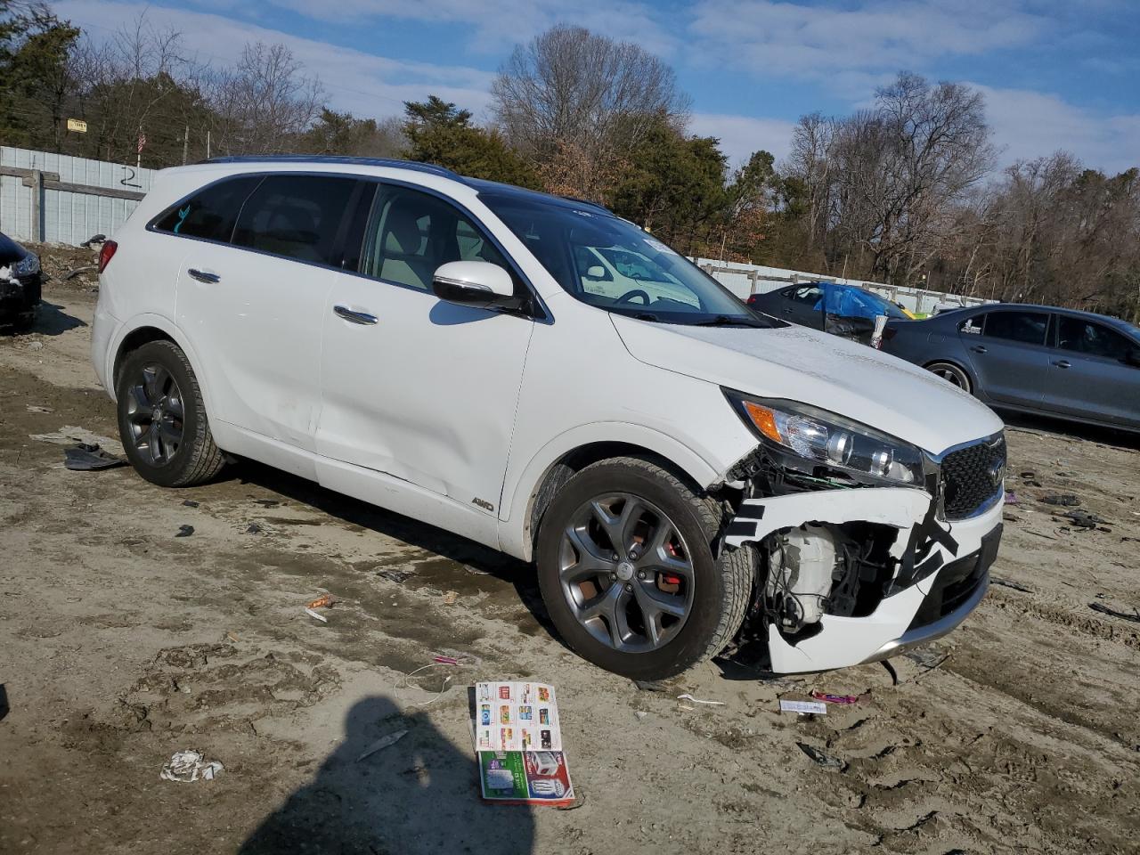 2016 KIA Sorento VIN 5XYPKDA59GG113153 Copart auction photo, mechanical / all over damage thumbnail 4