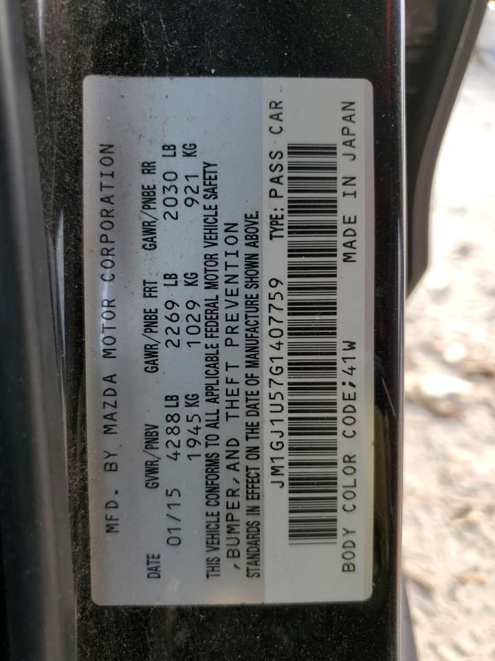 2016 Mazda 6 VIN JM1GJ1U57G1407759 Copart auction photo, all over / undercarriage damage thumbnail 13