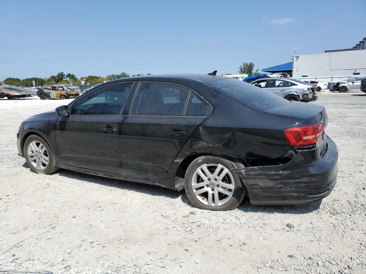 2015 Volkswagen Jetta VIN 3VW2K7AJ8FM351583 Copart auction photo, rear end / undercarriage damage thumbnail 2