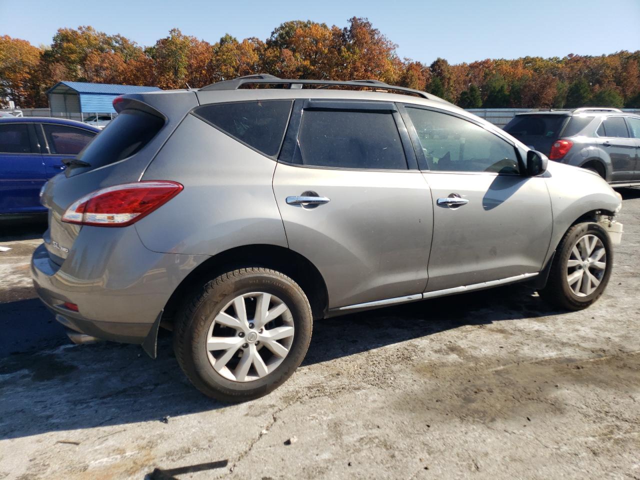 2012 Nissan Murano VIN JN8AZ1MW0CW216192 Copart auction photo, front end / side damage thumbnail 3