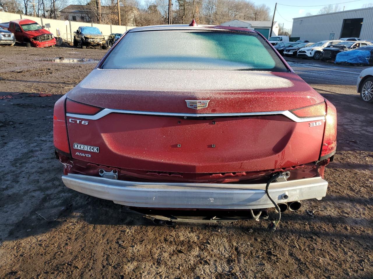 2019 Cadillac CT6 VIN 1G6KB5RS7KU141246 Copart auction photo, all over damage thumbnail 6