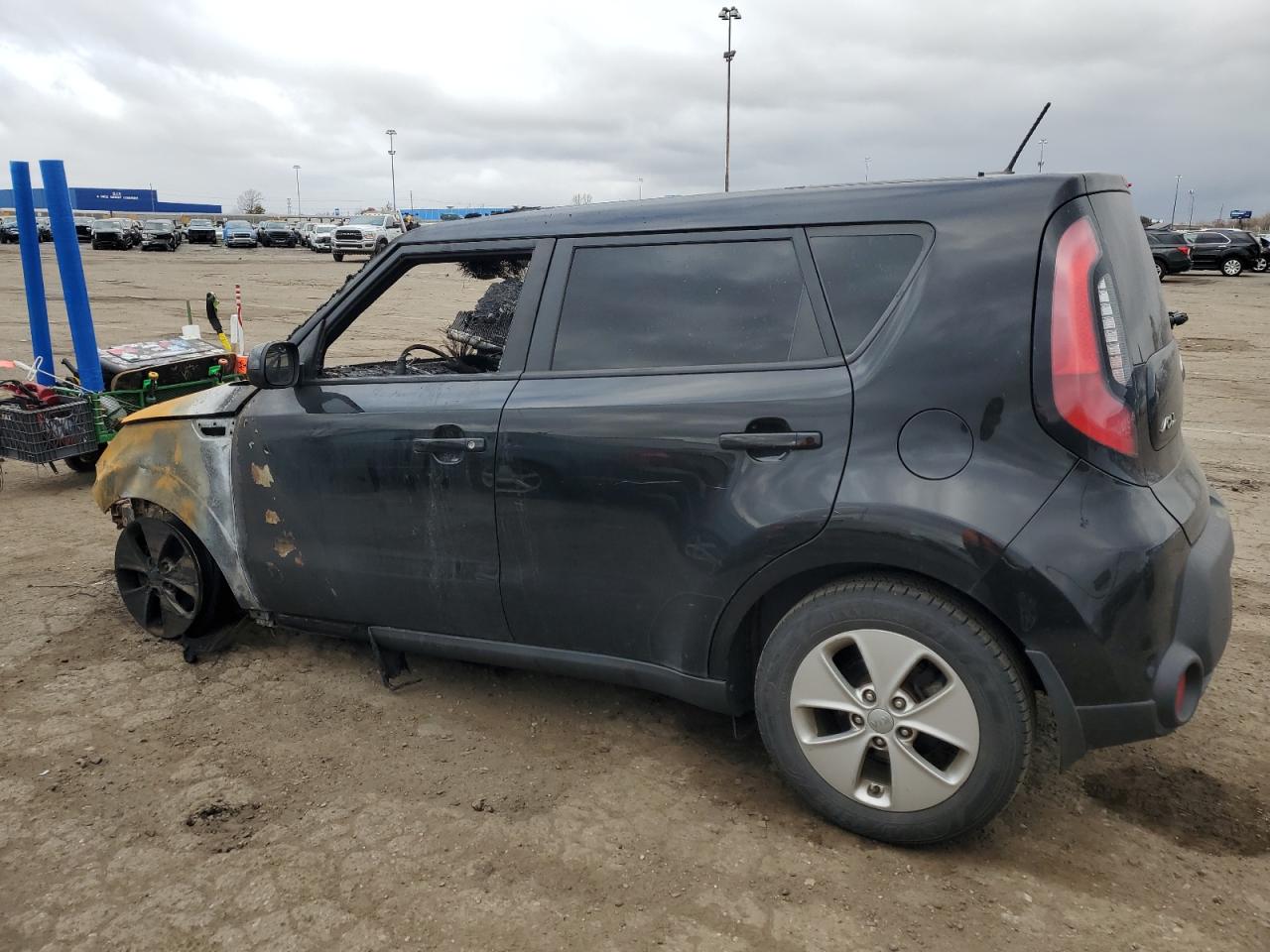 2015 KIA Soul VIN KNDJN2A25F7763813 Copart auction photo, burn - engine / missing/altered vin damage thumbnail 2