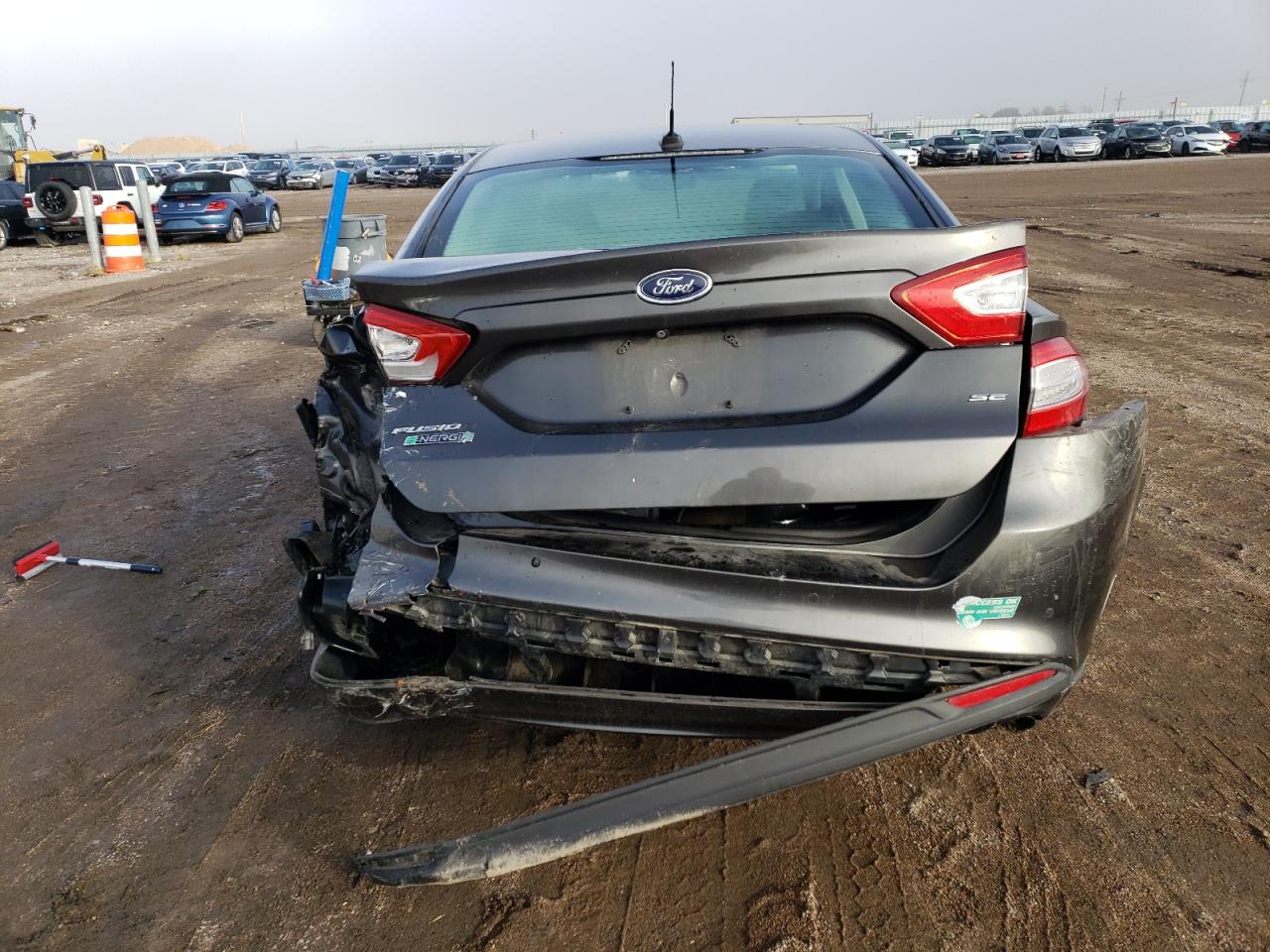 2015 Ford Fusion VIN 3FA6P0PU4FR247485 Copart auction photo, rear end / front end damage thumbnail 6