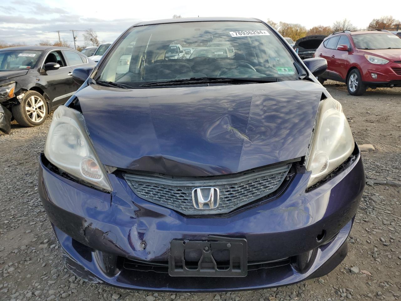 2009 Honda Fit VIN JHMGE88459S075685 Copart auction photo, front end damage thumbnail 5