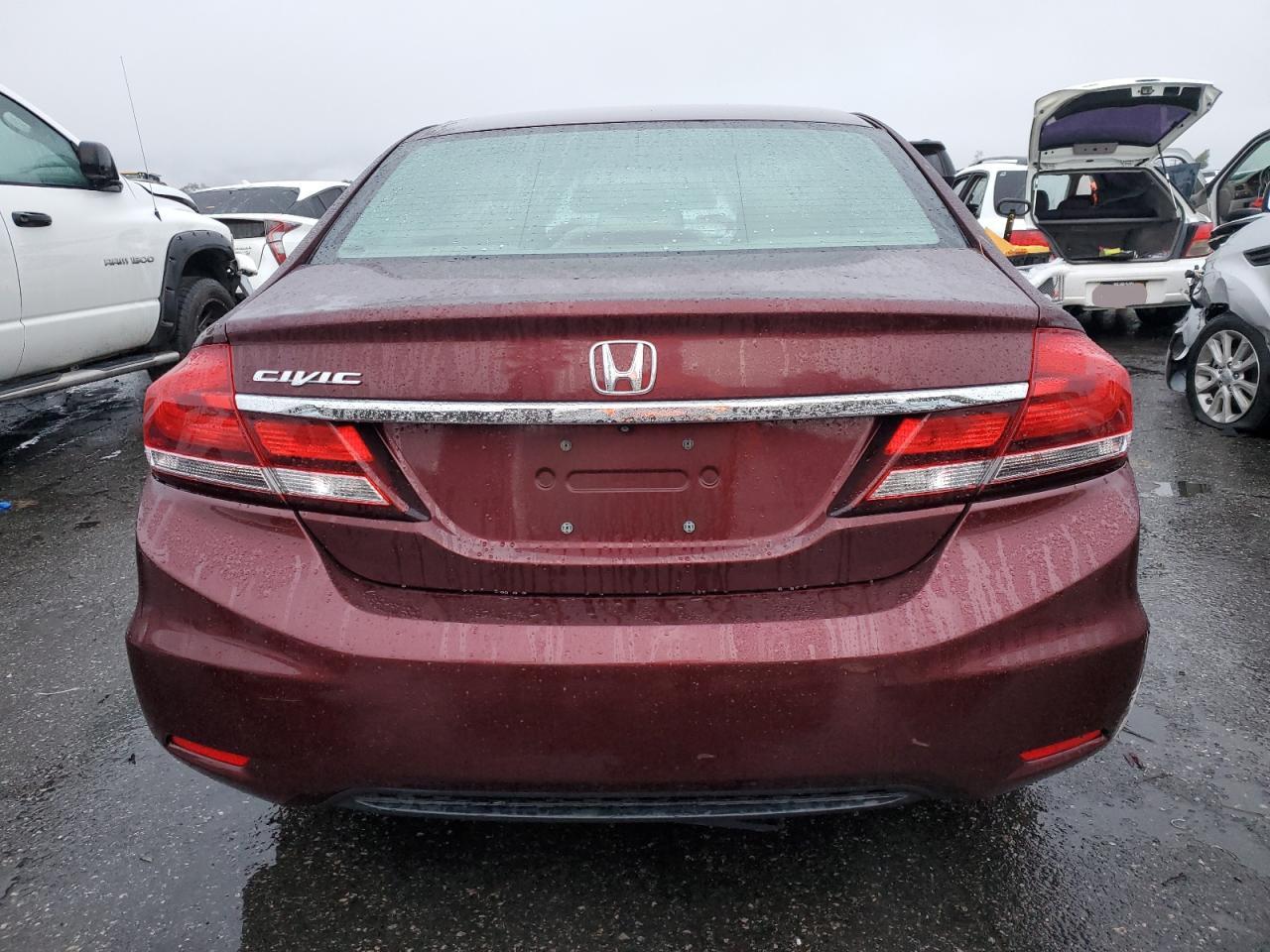 2013 Honda Civic VIN 19XFB2F57DE252781 Copart auction photo, all over / mechanical damage thumbnail 6
