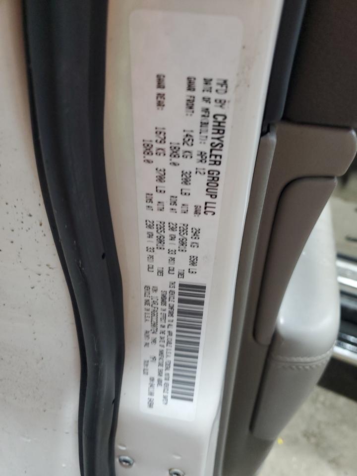 2012 Jeep Grand Cherokee VIN 1C4RJFAG6CC280724 Copart auction photo, front end / minor dent/scratches damage thumbnail 13