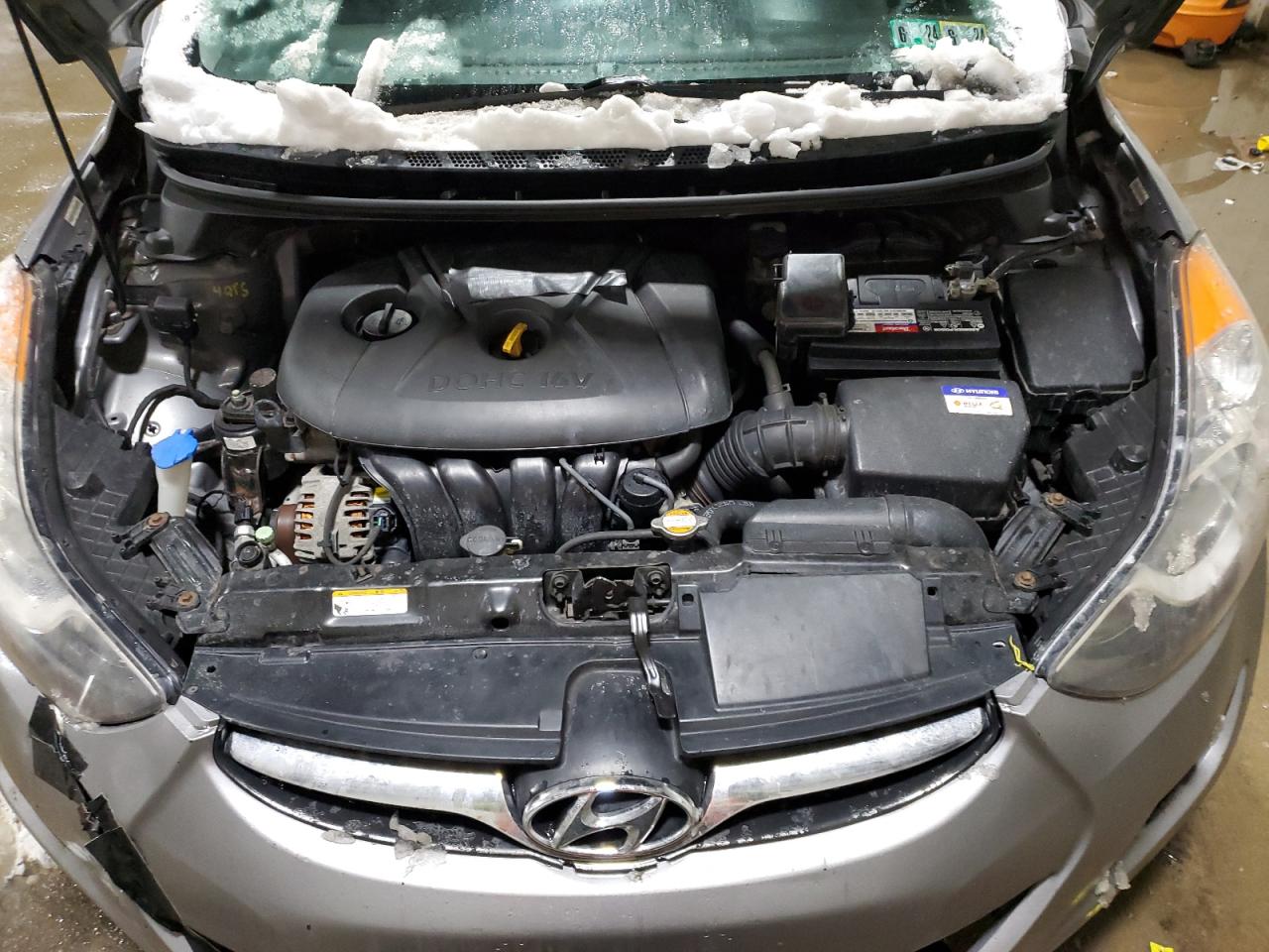 2011 Hyundai Elantra VIN KMHDH4AE4BU106499 Copart auction photo, front end damage thumbnail 11