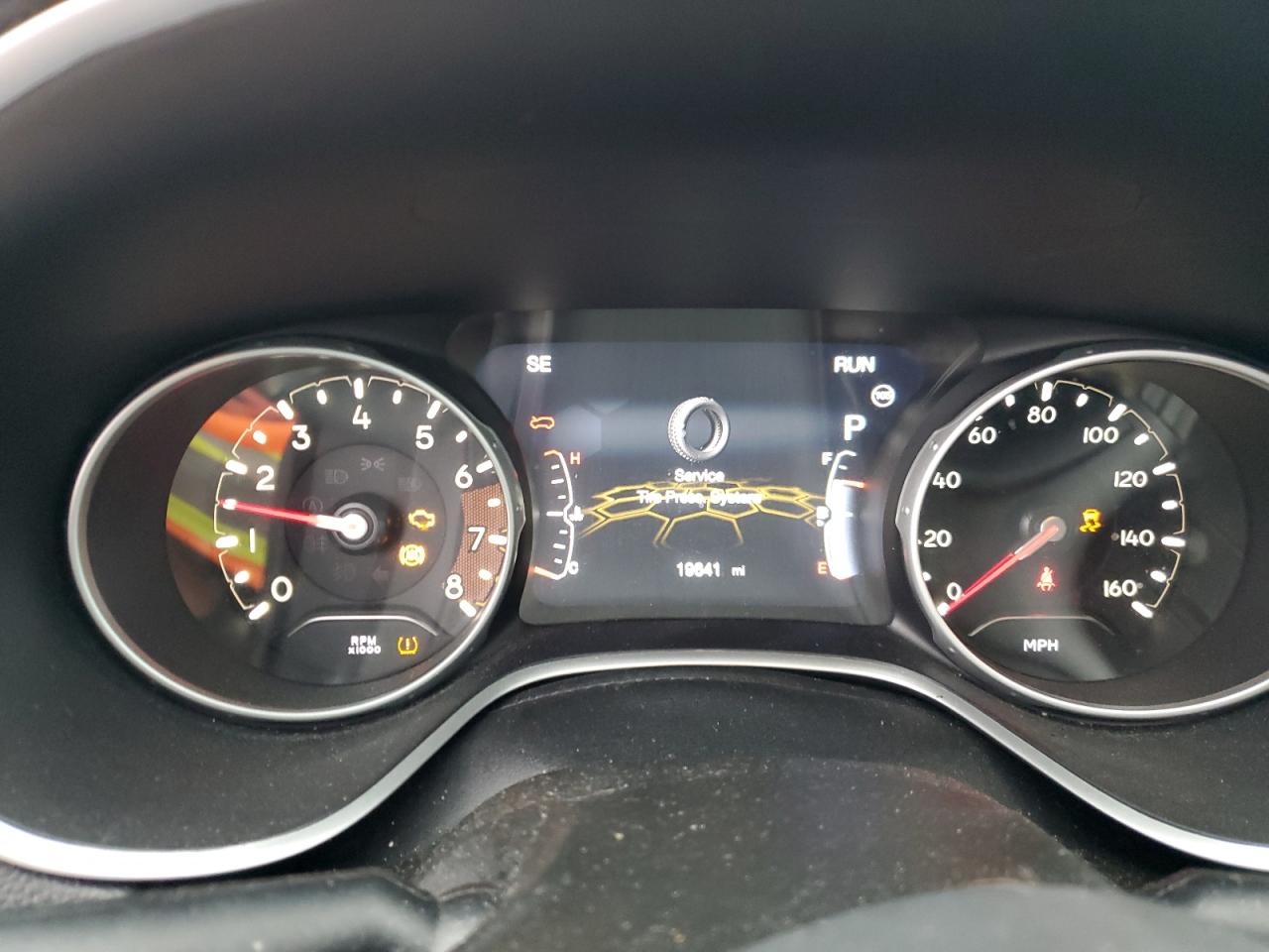 2019 Jeep Compass VIN 3C4NJCCBXKT843727 Copart auction photo, top/roof / side damage thumbnail 9