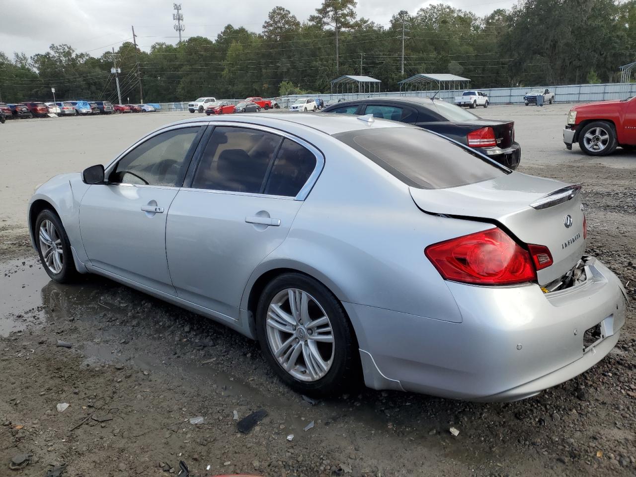 2012 Infiniti G VIN JN1CV6AP0CM933619 Copart auction photo, rear end / undercarriage damage thumbnail 2