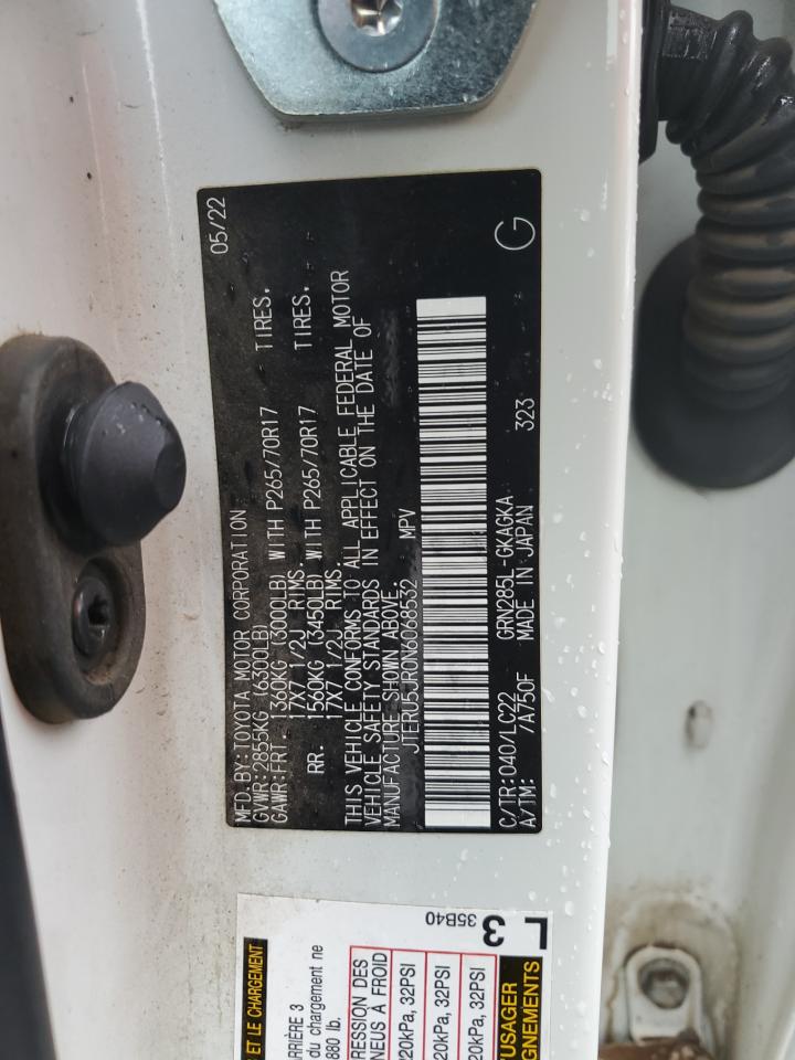 2022 Toyota 4Runner VIN JTERU5JR0N6068532 Copart auction photo, undercarriage damage thumbnail 12