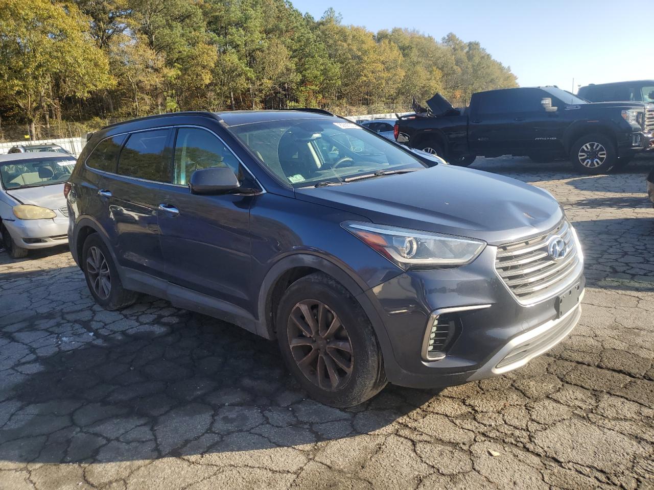 2017 Hyundai Santa Fe VIN KM8SMDHF7HU222869 Copart auction photo, all over damage thumbnail 4