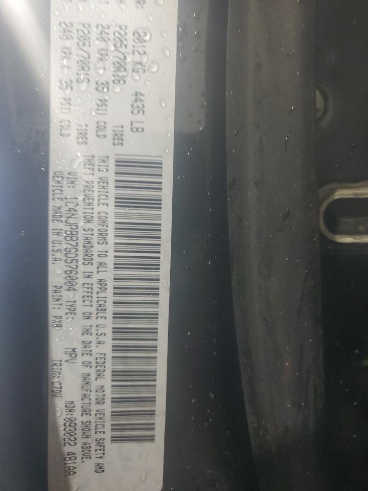 2016 Jeep Liberty (Patriot) VIN 1C4NJPBB7GD576004 Copart auction photo, front end / side damage thumbnail 13