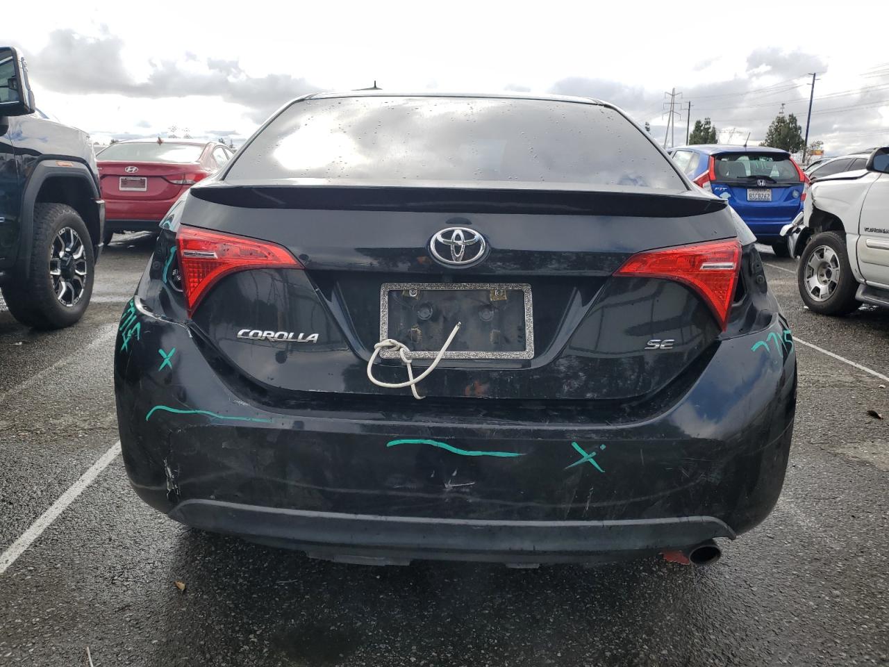 2017 Toyota Corolla VIN 2T1BURHE4HC903867 Copart auction photo, front end / rear end damage thumbnail 6