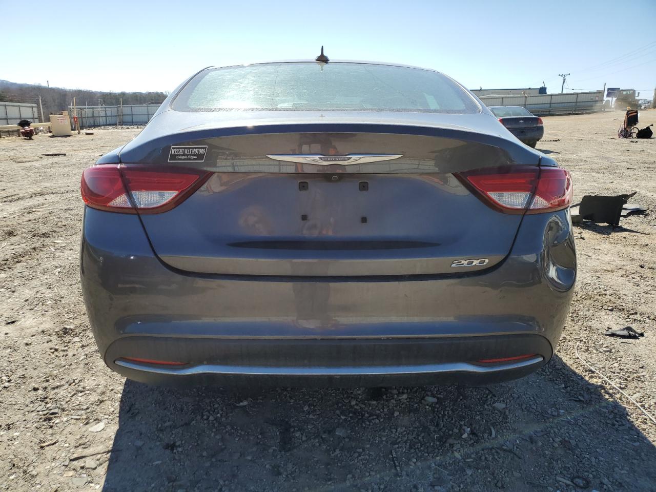 2015 Chrysler 200 VIN 1C3CCCAB7FN696569 Copart auction photo, front end / side damage thumbnail 6