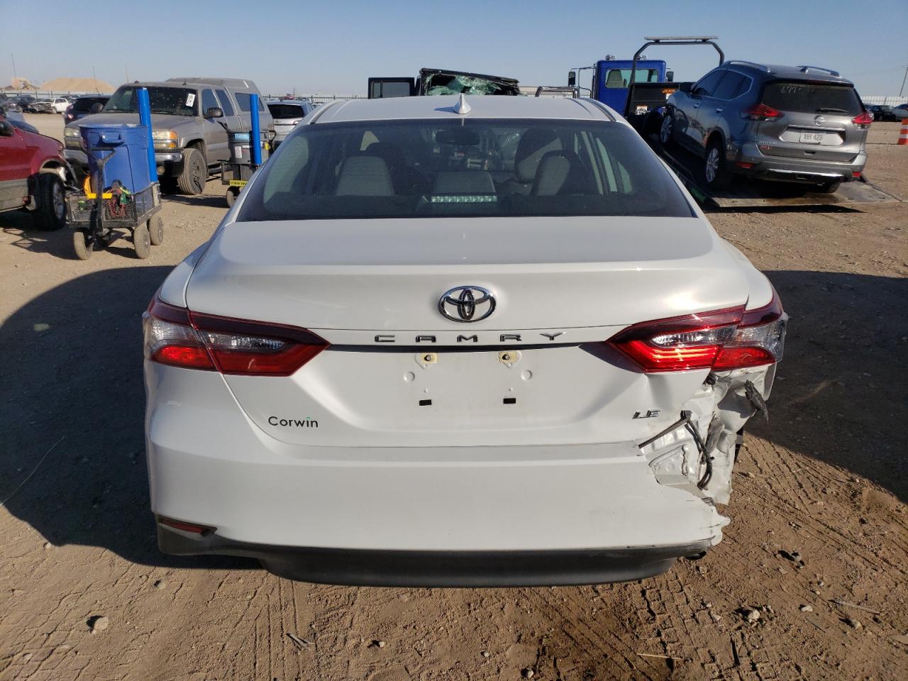 2022 Toyota Camry VIN 4T1R11AK3NU012245 Copart auction photo, rear end / undercarriage damage thumbnail 6