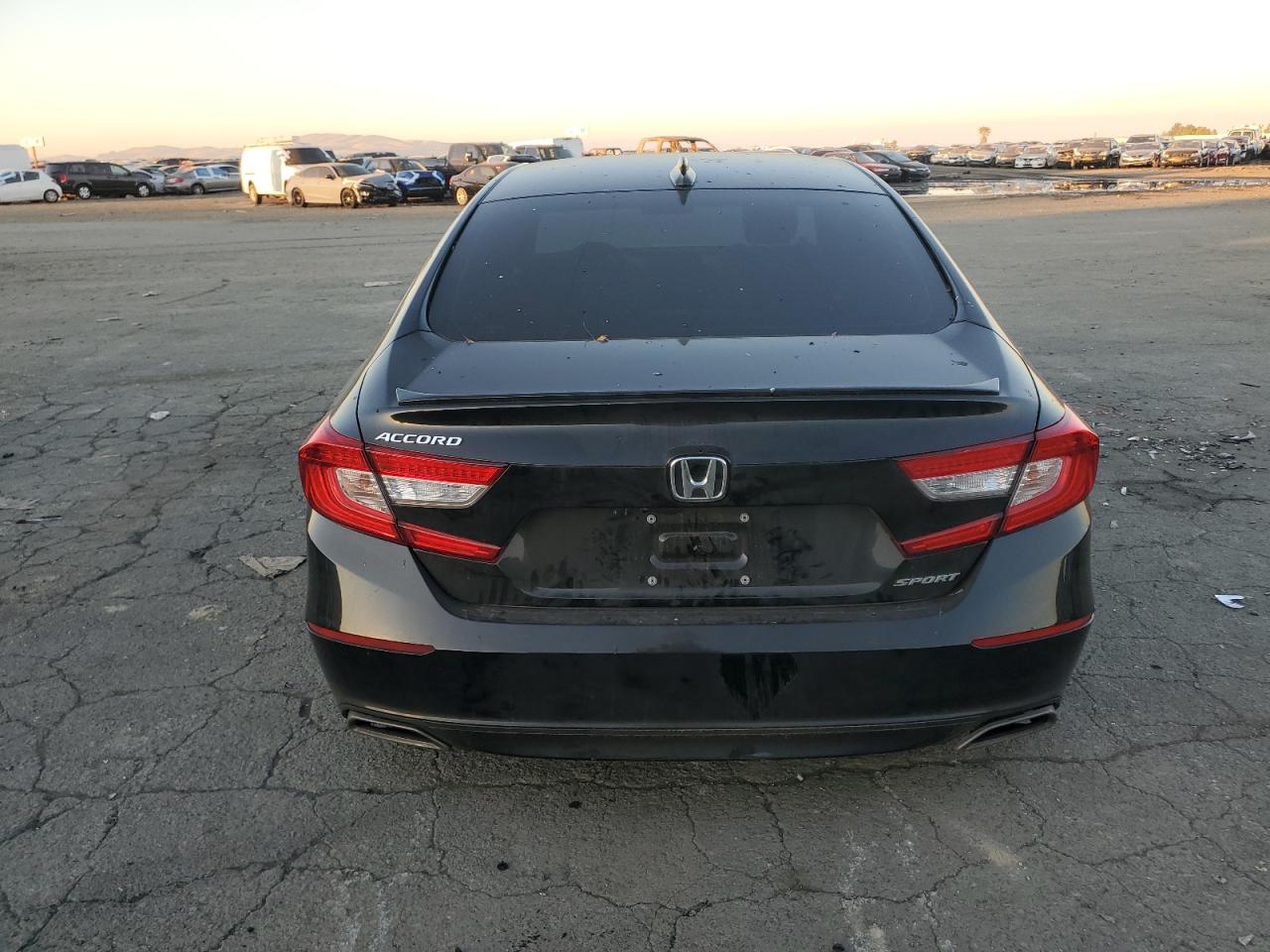 2022 Honda Accord VIN 1HGCV1F31NA113724 Copart auction photo, vandalism / stripped damage thumbnail 6