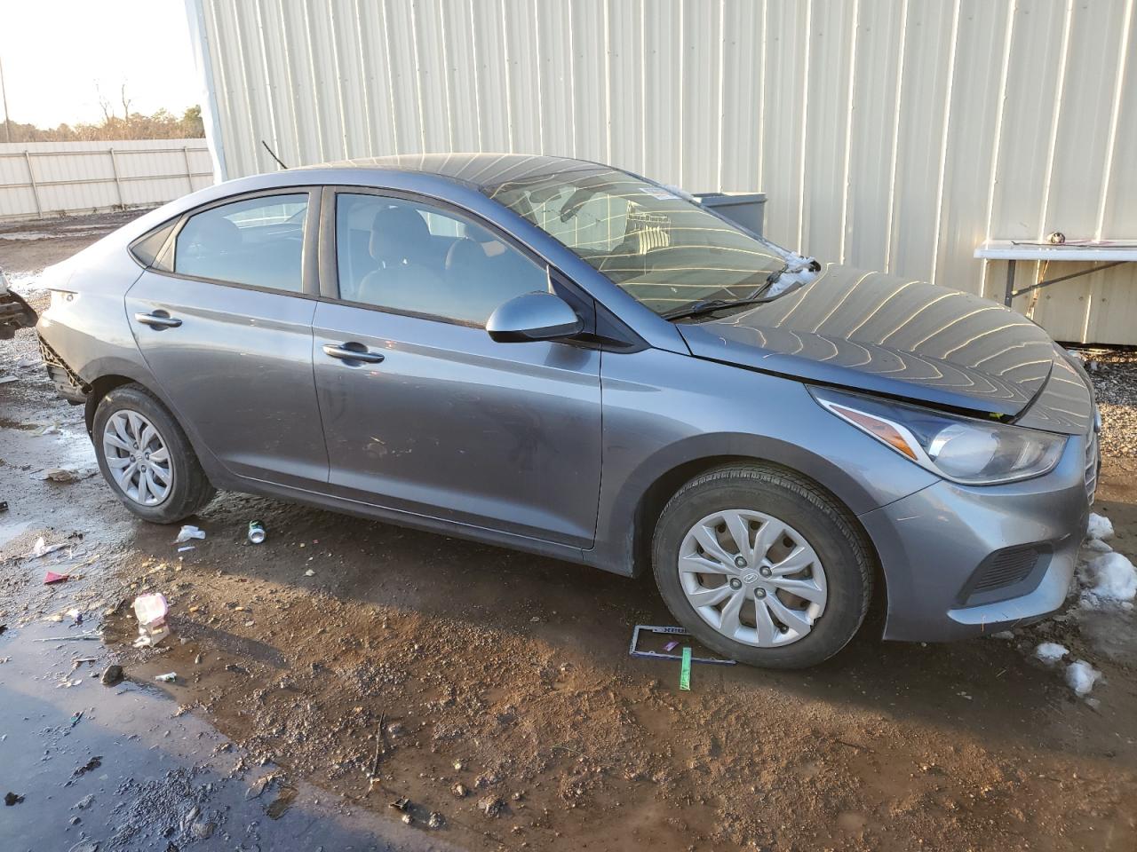 2019 Hyundai Accent VIN 3KPC24A39KE064247 Copart auction photo, rear end / front end damage thumbnail 4