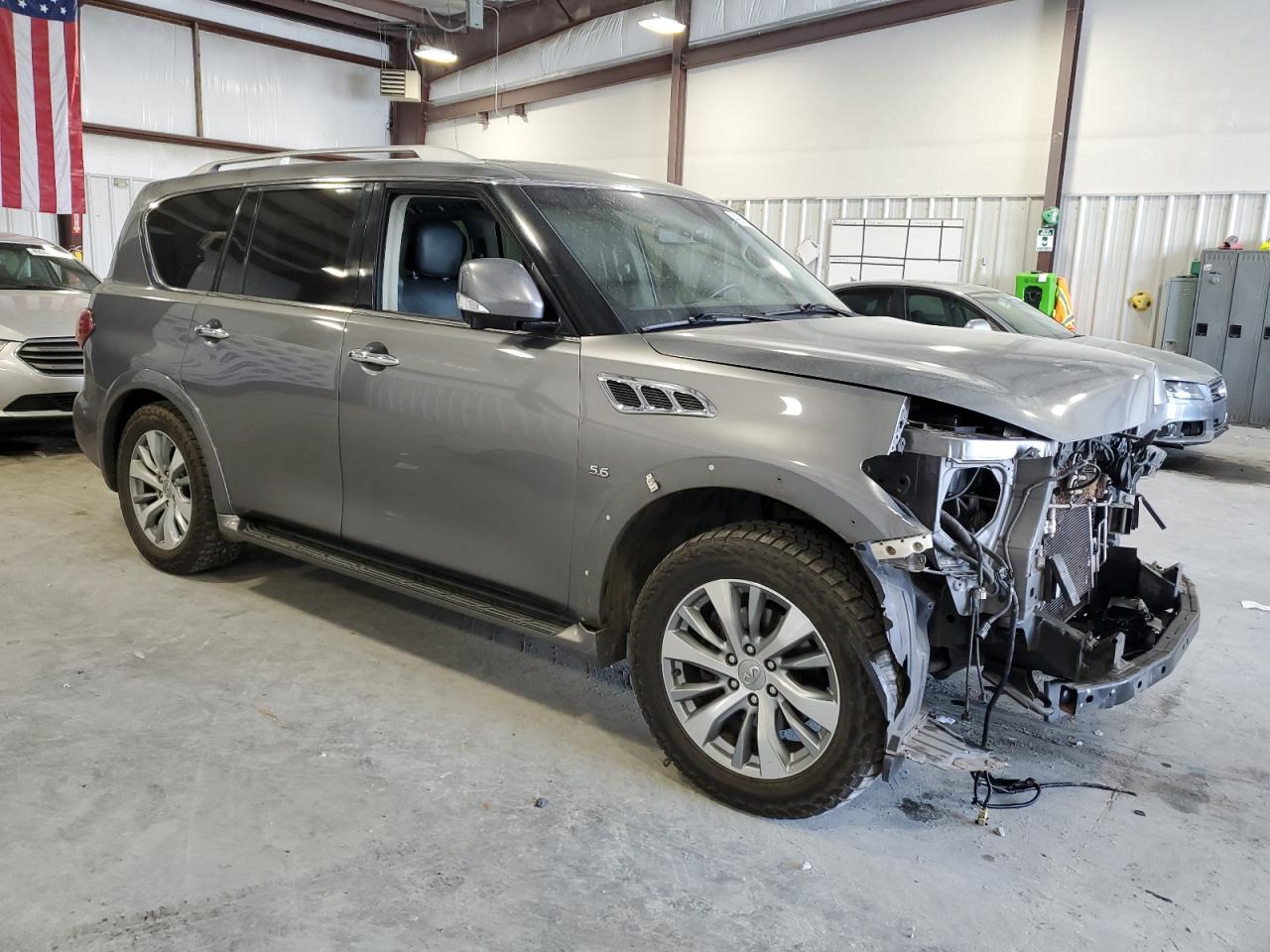 2015 Infiniti QX80 VIN JN8AZ2NE1F9082792 Copart auction photo, front end / rear end damage thumbnail 4