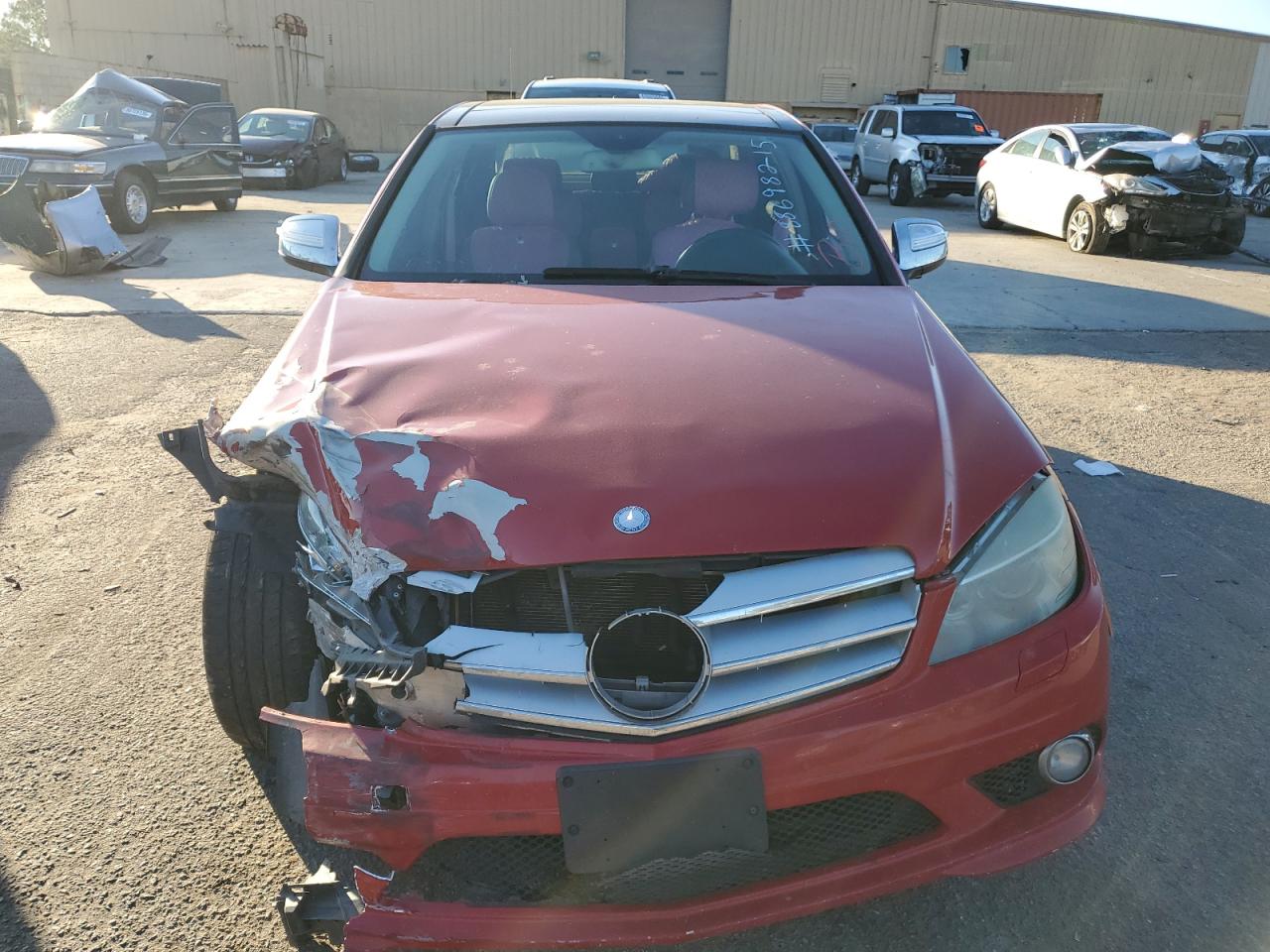 2009 Mercedes-Benz C-klasse VIN WDDGF56X69R056327 Copart auction photo, front end damage thumbnail 5