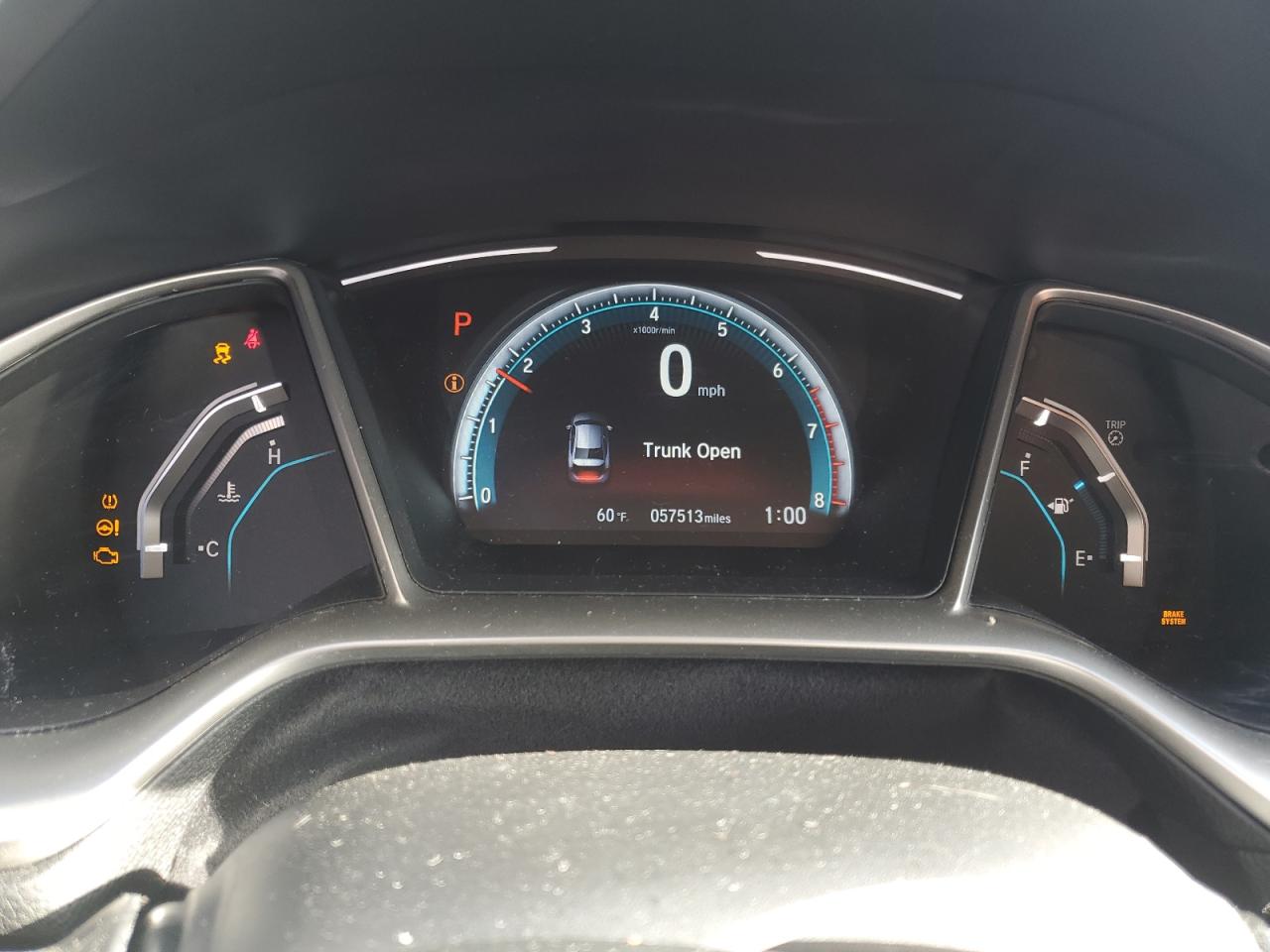 2017 Honda Civic VIN 19XFC1F39HE204808 Copart auction photo, front end / rear end damage thumbnail 9