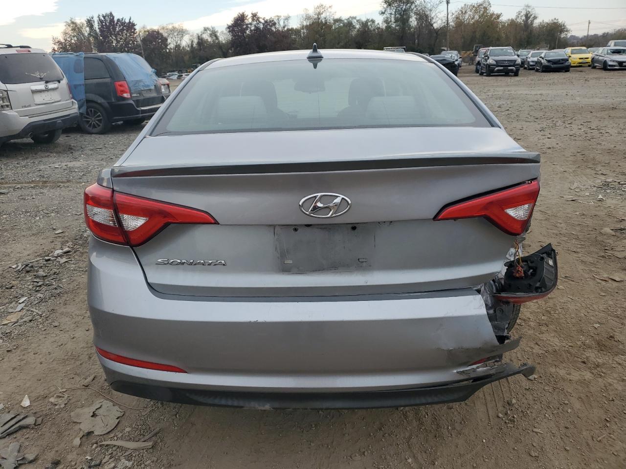 2016 Hyundai Sonata VIN 5NPE24AFXGH358018 Copart auction photo, rear end / front end damage thumbnail 6