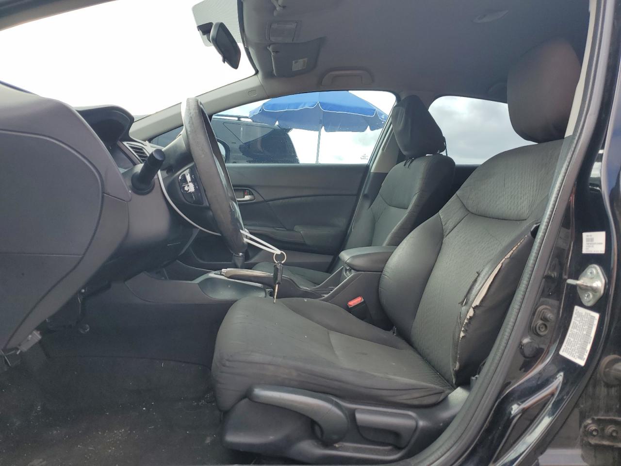 2015 Honda Civic VIN 19XFB2E52FE109354 Copart auction photo, rear end damage thumbnail 7