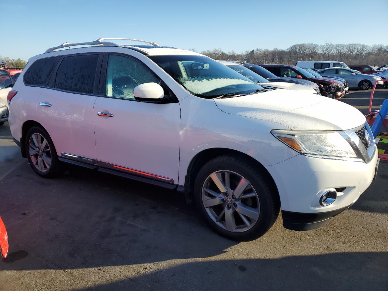 2014 Nissan Pathfinder VIN 5N1AR2MM0EC694502 Copart auction photo, minor dent/scratches / mechanical damage thumbnail 4
