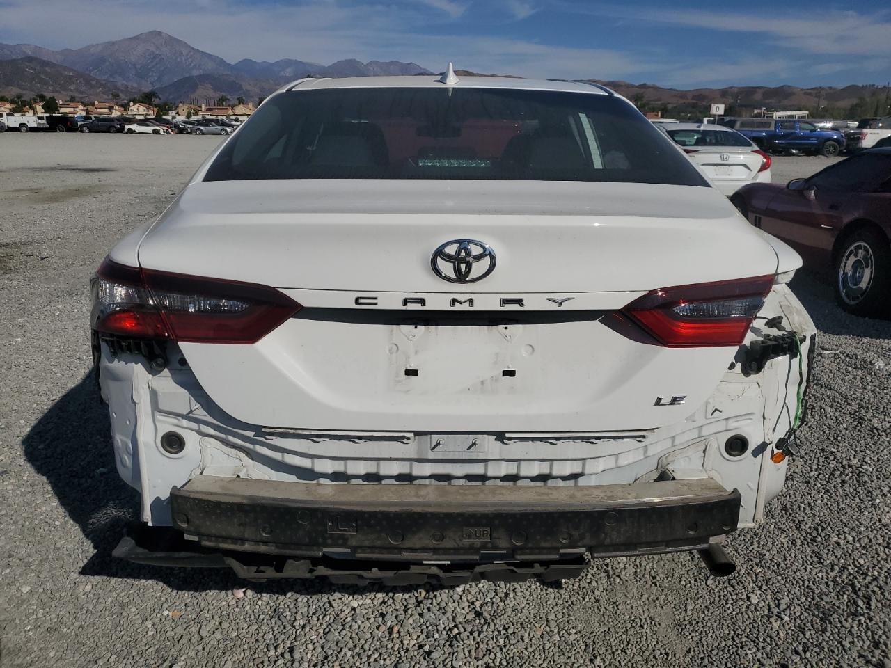 2021 Toyota Camry VIN 4T1C11AK6MU438760 Copart auction photo, side / rear end damage thumbnail 6