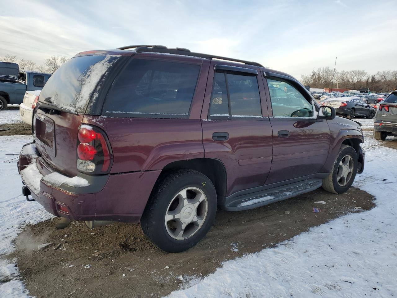 2007 Chevrolet TrailBlazer VIN 1GNDS13S872262580 Copart auction photo, front end / side damage thumbnail 3