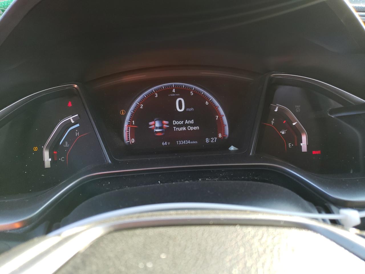 2018 Honda Civic VIN 2HGFC1E52JH705201 Copart auction photo, rear end damage thumbnail 9