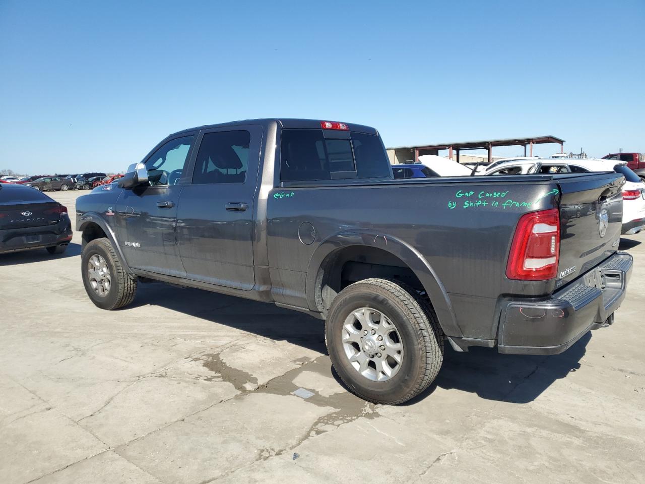 2020 RAM 2500 VIN 3C6UR5FL8LG213629 Copart auction photo, front end / hail damage thumbnail 2
